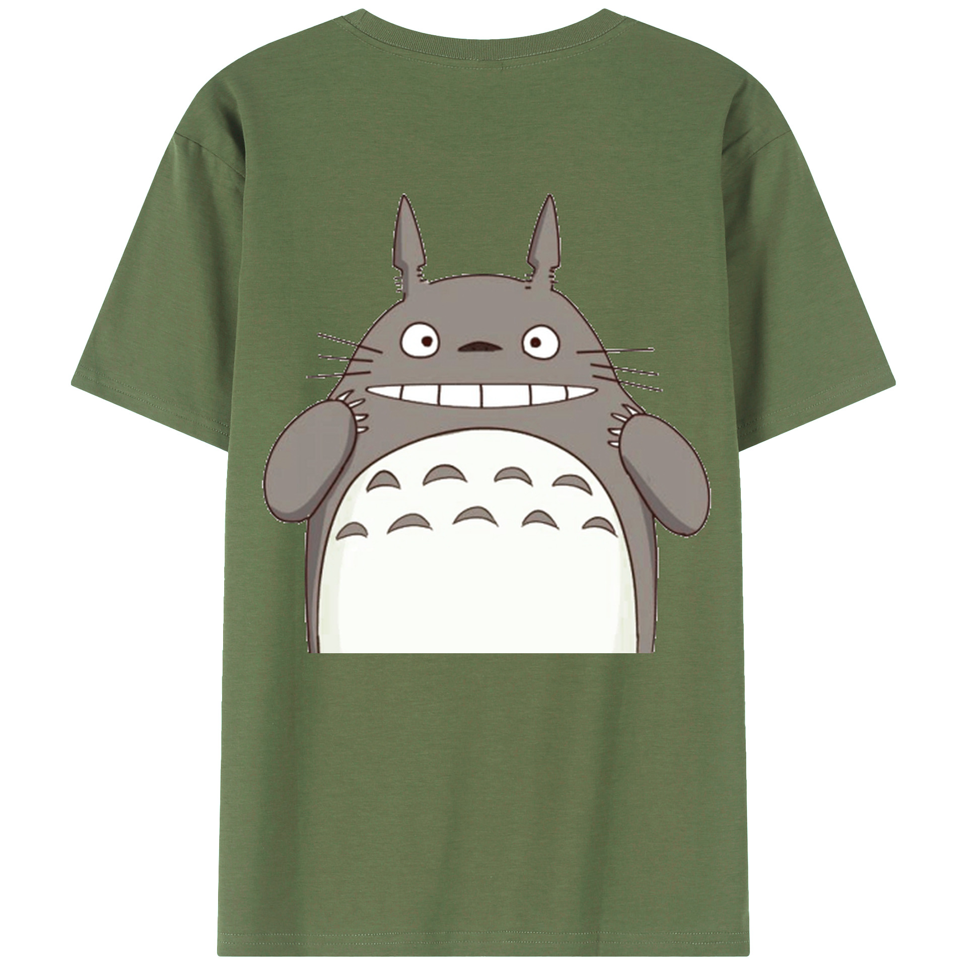 （画像用） となりのトトロ 草壁メイ 草壁サツキ My Neighbor Totoro Satsuki Kusakabe Mei Kusakabe 綿100％ メンズ半袖Tシャツ（バックプリント） 通気性